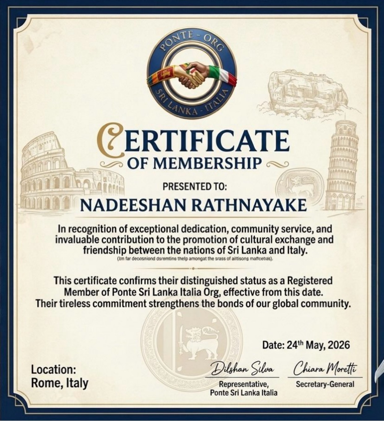 President Certificate